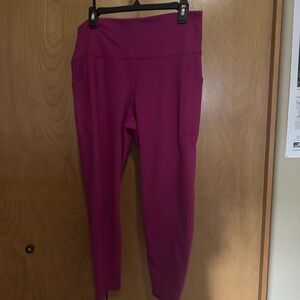 Ideology Women's Fuchsia Leggings